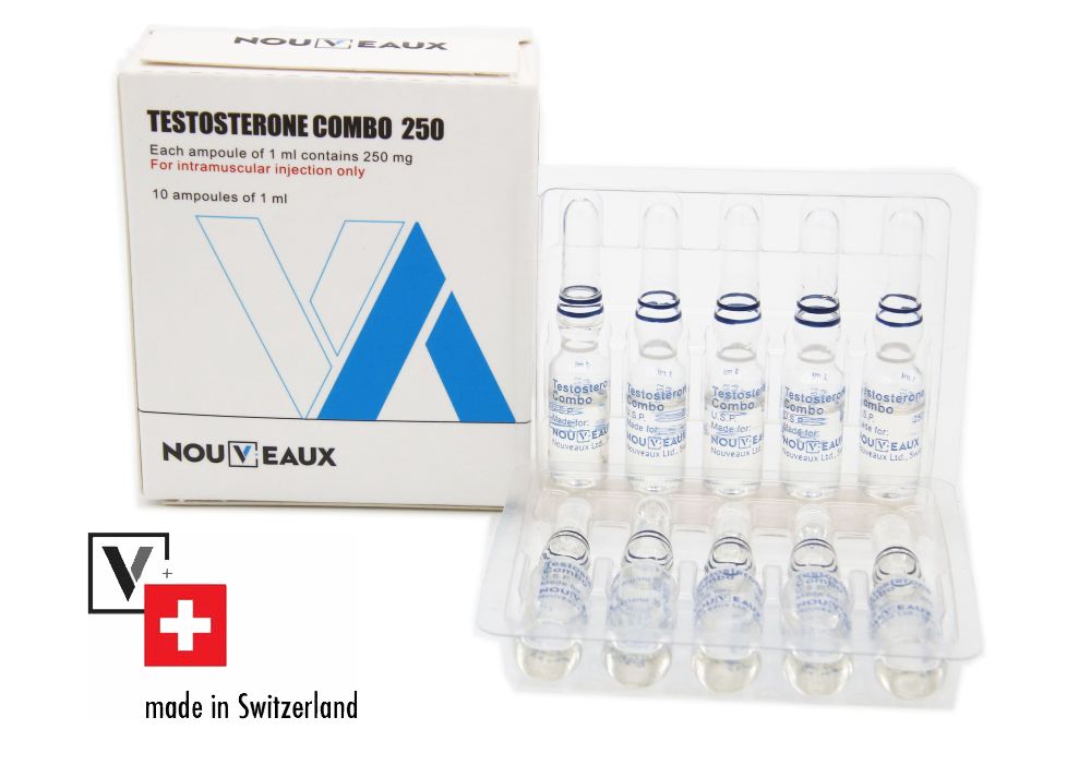 Testosterone Combo firmy Nouveaux Ltd. 250mg/1ml